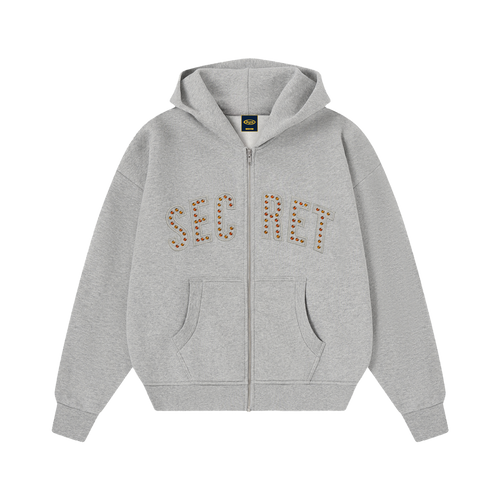 Rhinestone Exclusive Zip Hoodie